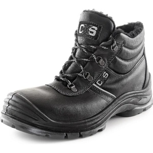 CXS Cxs safety steel nickel s3 / Кожени зимни ботуши до глезена s3 - черни 47 (231000180047)