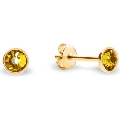 Spark žluté se Swarovski Elements Pinpoint Studs KG2038SS10SF Sunflower