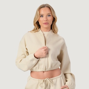 GymBeam Дамски суичър с цип NEO Almond L