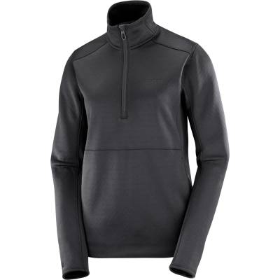 Salomon Дамски поларен пуловер Salomon Women's Sntial Midfleece Half Zip Fleece jumper - Deep Black - размер XXL (105-5819-0115)