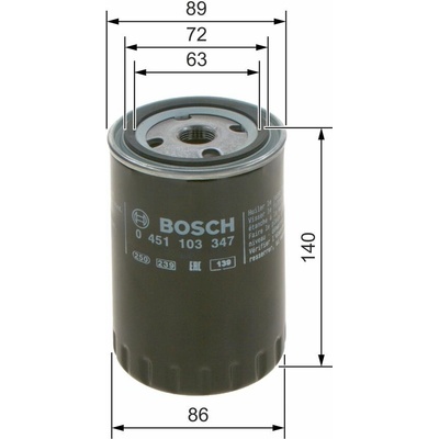 Olejový filter BOSCH 0 451 103 347