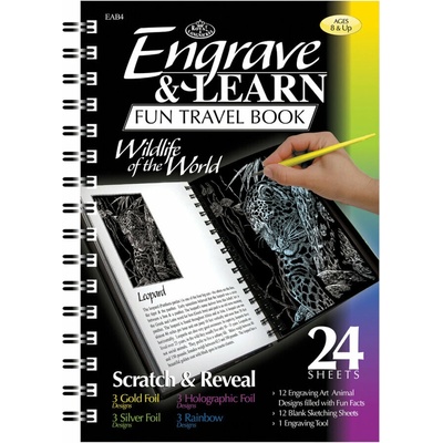 Royal Brush Vyškrabávací obrázok Divoké zvieratá