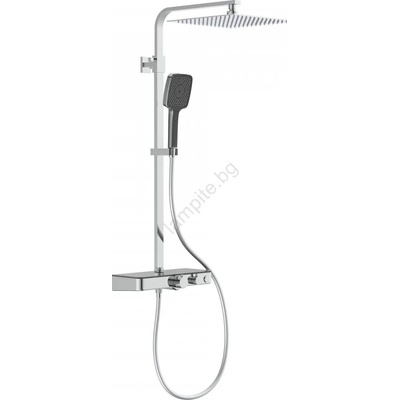 SCHÜTTE 60531 - Комплект за душ с термостатен смесител OCEAN l. хром/антрацит (CH0020)