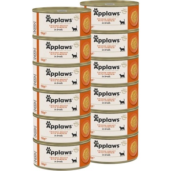 Applaws Консерва за котки с пилешки гърди и тиква 12 x 156 г