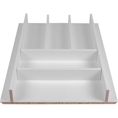 Příborník Elletipi Wood Line do zásuvky 45 cm, bílý, PLC M50045 18 PLC_M50045_18