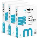 OFITURIA A3 Paper 80g 3 Pack of 500 Sheets Multifunctional Paper for Inkjet and Laser Printers A3 Sheets 297 x 420mm Ideal for Office and Home m-office (1500 Sheets) - COM0593 (COM0593)