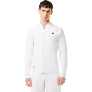 Lacoste Горнище Lacoste Mens Daniil Moisture Wicking Performance Tracksuit Top - White/White