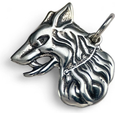 Drakkaria HRANIČÁŘSKÝ PEs ČS. ARMÁDa 30. léta stříbrný přívěsek P3558