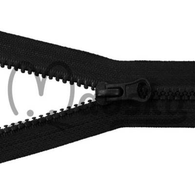 Zip kostěný bundový 5mm dělitelný délka 40 cm - ČERNÁ