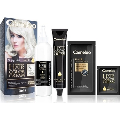 Delia Cosmetics Cameleo Omega permanentná farba na vlasy 9.1 Ultimate Ash Blonde