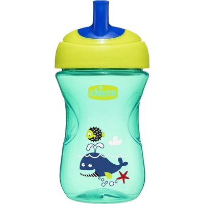Chicco hrnček pokročilý so slamkovým náustkom 266 ml modrý AGS_06941.200B