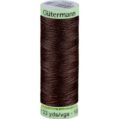 Stoklasa Polyesterové nitě Gütermann Jeans návin 30 m Balení: 1 ks, Varianta: 696 hnědá tmavá 696 hnědá tmavá