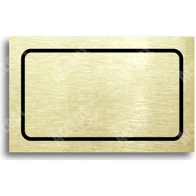 ACCEPT Tabulka SEM - TAM - typ 19 (80 x 50 mm) - zlatá tabulka - černý tisk