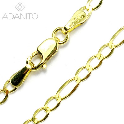 Adanito Zlatá retiazka figaro BRRK1224GFIG