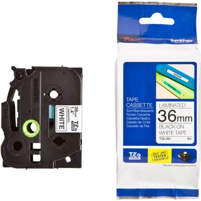 Brother Originální páska TZE-261 36 mm černý tisk na bílém podkladu