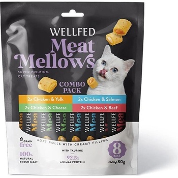 Pet Interest Wellfed Meat Mellows Mix Tastes меки месни хапки за котка 8*10gr