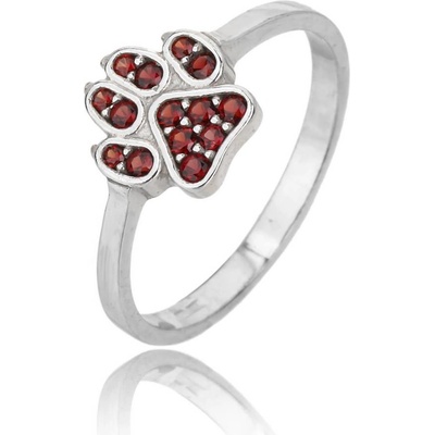 Český Granát Jan Kos Jewellery Stříbrný prsten granát 12108245007