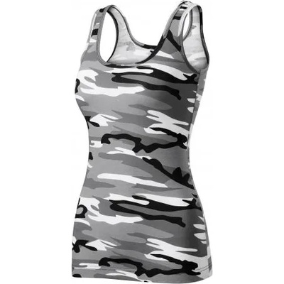 Malfini Camouflage дамски потник, сив, 180г/м2 (13632)