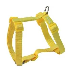 Freedog Harness Nylon Basic - Регулируем нагръдник за кучета, 10мм А: 12 см - 24 см B: 22 см - 33 см, жълт