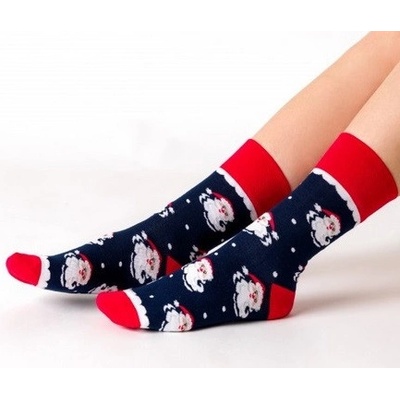 Dámske ponožky Santas D modrá tmavá