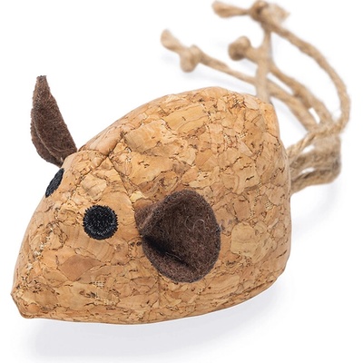 Beeztees Catnip korková myš Reinie 16 x 6 cm