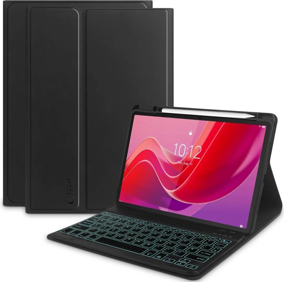Tech-Protect Калъф с Клавиатура за Lenovo Tab M11 11", Tech-Protect Bluetooth Keyboard Case, Черен (5906203691753)
