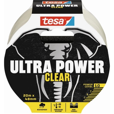 Tesa Opravná lepiaca páska Ultra Power Clear 20 m × 48 mm 56497-00000-00