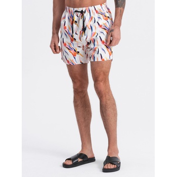 Image 1 of Ombre Clothing Оранжево-бял мъжки шарен бански Ombre Clothing Ombre Clothing | Byal | МЪЖЕ | S
