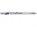 Bosch Pílové plátky do priamočiaré píly T 101 BRF, Clean for Hard Wood, 5 kusov, 2608634235