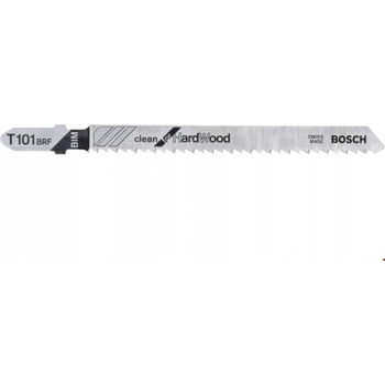 Bosch Pílové plátky do priamočiaré píly T 101 BRF, Clean for Hard Wood, 5 kusov, 2608634235
