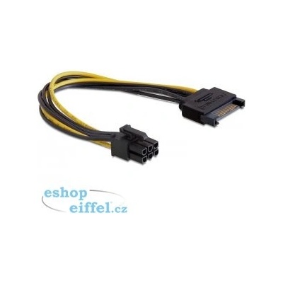 Delock napájecí kabel SATA 15 pin na 6 pin PCI Express oem – Zboží Živě