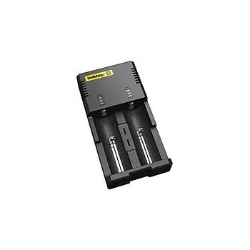 NITECORE Зарядно у-во NITECORE i2, Universal Charger, LiIon & NIMH, 18650, CR123, AA, AAA, C, D (NITECORE-C-i2-UNI)