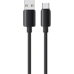 USAMS Кабел USAMS U98 3A силиконов Fast Charging USB-C, черен (Usa001758)