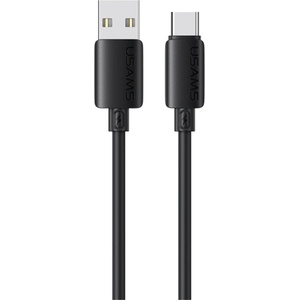 USAMS Кабел USAMS U98 3A силиконов Fast Charging USB-C, черен (Usa001758)