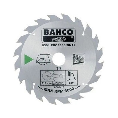 Bahco Kotouč pilový s SK plátky 190x30mm 20 zubů 290g BA-8501-15
