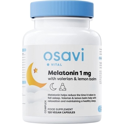 Osavi Melatonin with Valerian & Lemon Balm [120 капсули]