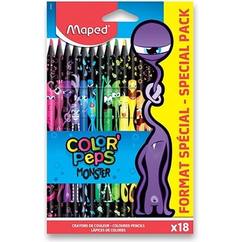 Maped 9862 Pastelky Color'Peps Monster 18 ks