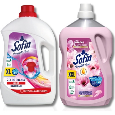 Sofin tekutý prací prostředek na barevné prádlo 2 x 2,7 l