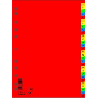 DONAU Регистър donau a/4 пластмаса 1-31 цвят u7736095pl-99 (u7736095pl-99)