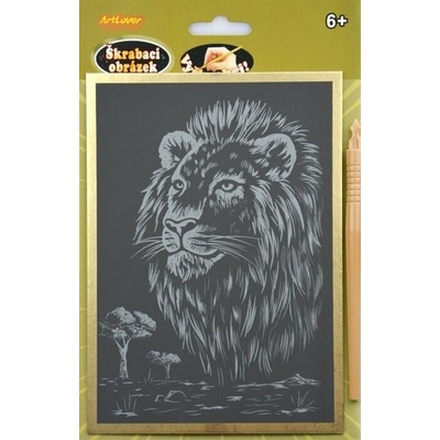 SMT Creatoys Škrabací obrázek zlatý 14x22cm 24ks