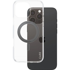 Panzer Калъф за iPhone 16 Pro Max - PanzerGlass® - CARE Feature Черен стойка и MagSafe - Прозрачен