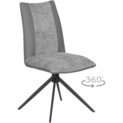 Carmen Трапезен стол tulsa - тъмносив