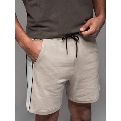 Nadčasové béžové pánske kraťasy V2 SRSK-0182