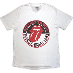 The Rolling Stones Est. 1962 Тениска с къс ръкав White M Дамски (RSTEE05LW02)