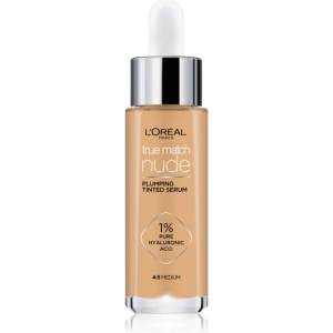 L'Oréal True Match Nude Plumping Tinted Serum серум да уеднакви цвета на кожата цвят 4-5 Medium 30ml