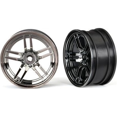 Traxxas disk 1.9 "split-spoke čierny chróm 2 predné