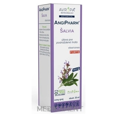 Avropa AngiPharm Šalvia ústny sprej 30 ml