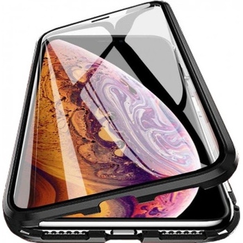 Púzdro MG Magnetic Full Body Glass magnetické iPhone 11, čierne