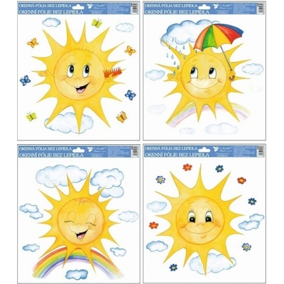 Velikonoční dekorace Sluníčka 30x30cm, ručně malovaná, okenní – Zboží Dáma