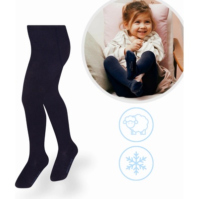 Dětské vlněné merino punčocháče Tmavě modrá – Hledejceny.cz